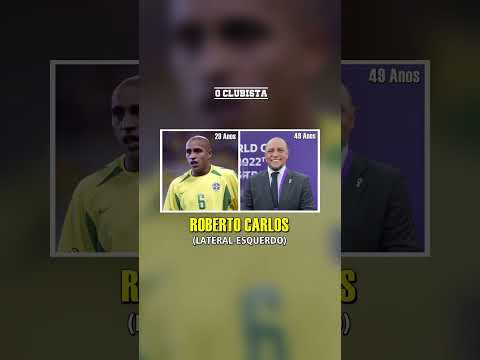 Jogadores do Brasil PENTACAMPEÕES do Mundo em 2002 - ANTES e DEPOIS #shorts #futebol #copadomundo