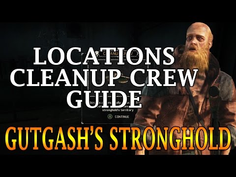 How to find All Cleanup Crew Parts | Gutgash Stronghold | Mad Max Game