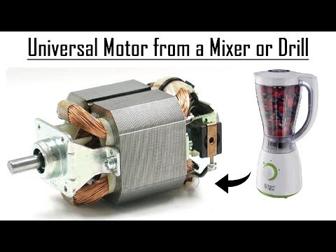 Universal Motor from a Mixer DIY | How to do Connections to Run it ! Video