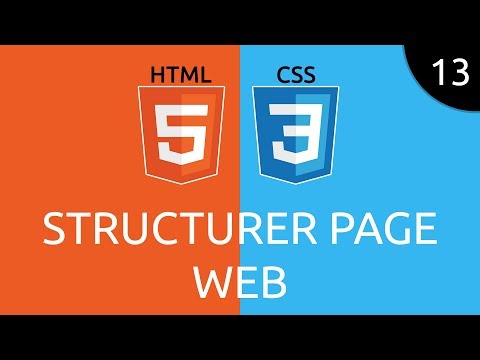 HTML CSS 13 structurer page web