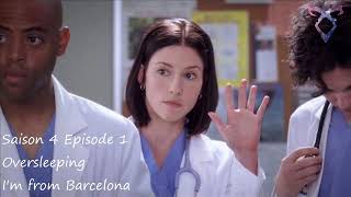 Grey&#39;s Anatomy S4E01 - Oversleeping - I&#39;m from Barcelona