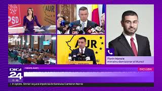 Florin Manole: Dacă trece moțiunea de cenzură, sunt doar două opțiuni pentru PSD
