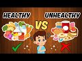 Healthy And Unhealthy Foods For Kids Fun Learning With Examples