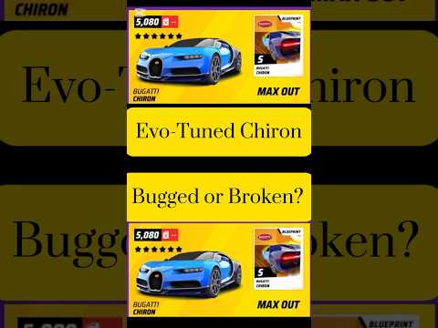 EVO-TUNED BUG!?? | Chiron Cheating? #asphaltunite #asphaltseries #asphalt9 #asphaltlegendsunite