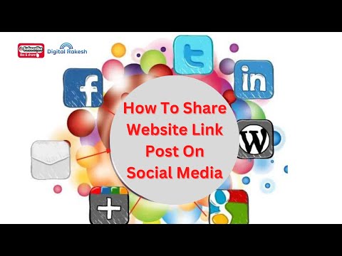 How to share website link post on social media 