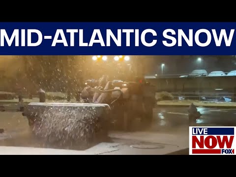 Video | Mid-Atlantic snow melts as temperatures rise