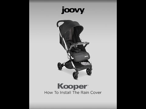 How To Install the Rain Cover on your Kooper Lightweight Compact Single Stroller With Tray