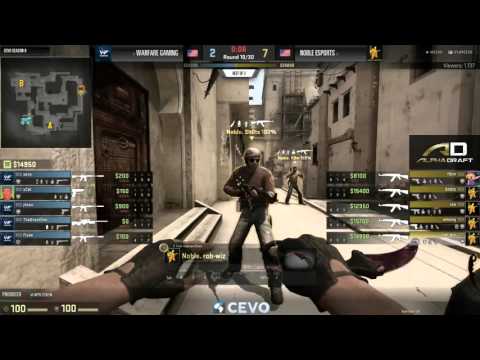 Noble eSports vs Warfare Gaming Game 1 (CEVO-M CS:GO Season 8) - Sabo & Awesomesauce