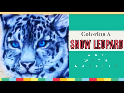 Coloring a Snow Leopard