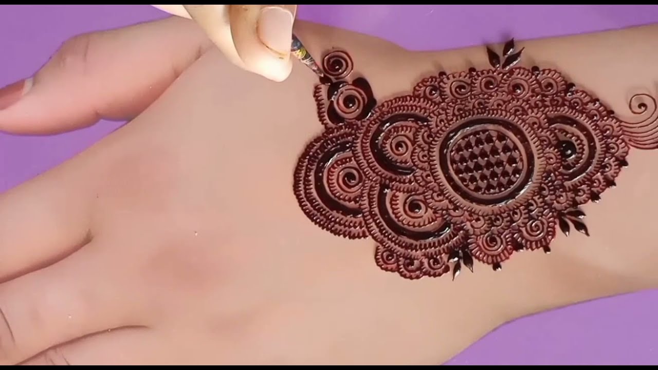 easy arabic mehndi designs for hands by sadia