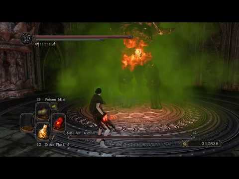 SMELTER DEMON VS POISON MIST AND TOXIC MIST (SOLO, NG+7, NO DAMAGE)