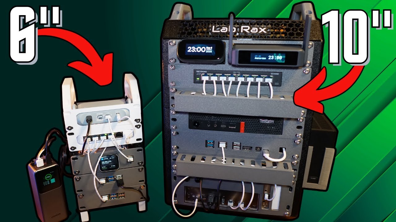 A mini 3D rack is the best choice for your home lab! (+ QIdi Q2)