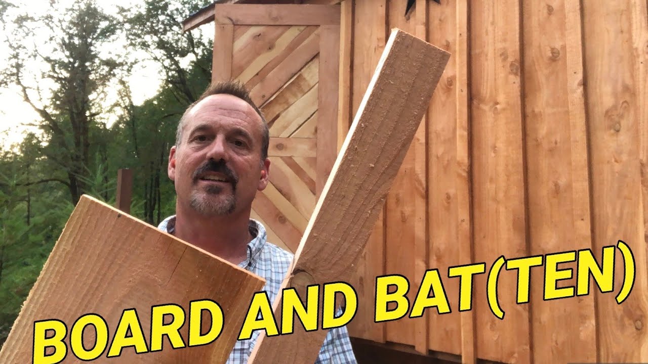 Installing board and batten siding.  Board and bat how to.