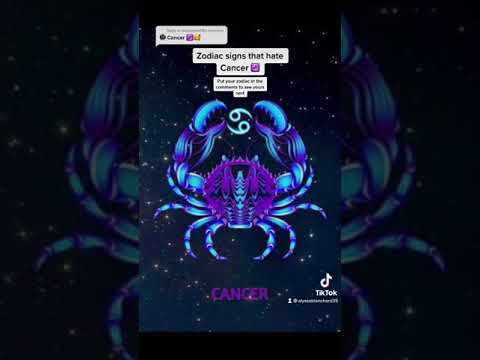 Zodiac signs that hate cancer ♋️