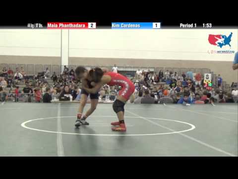 FILA Junior 44 kg / 97 lbs. - Maia Phanthadara vs. Kim Cardenas