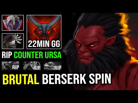 How to Offlane Axe Against Pro Ursa | EZ 22Min GG Unlimited Berserk Spin & Super Tank Dota 2