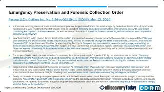 Important eDiscovery Case Law Decisions for May 2026