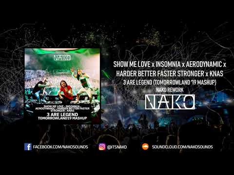 Show Me Love x Insomnia x Aerodynamic x HBFS x Knas - 3 Are Legend (Tomorrowland '19 Mashup)