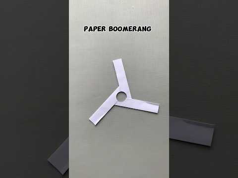How to fold a paper boomerang 🪃 origami easy👍 #vvvreview #origami #diy