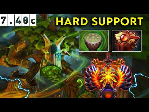 Treant Protector 🌳 Immortal Hard Support  - Dota 2 Patch 7.40c Pro Pub Gameplay