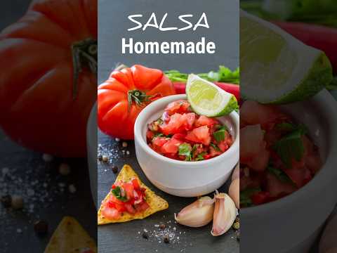 5 Minutes to the Best Homemade Salsa Ever! No Cooking