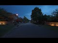 A Walk Through a Quiet Neighborhood at Sunset, USA | Nature Sounds for Sleep and Study