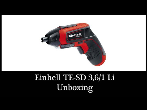 Einhell TE-SD 3,6/1 Li Akkuschrauber mein kleiner neuer Schrauber im Arbeitszimmer mit Li-Ion Akku