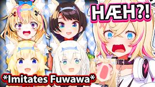 HoloJP Imitating Fuwawa's Voice in front of Mococo is PEAK COMEDY 【Hololive】
