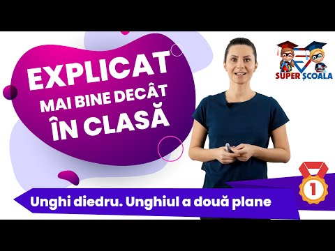 Clasa a VIII-a - Unghi diedru. Unghiul a două plane