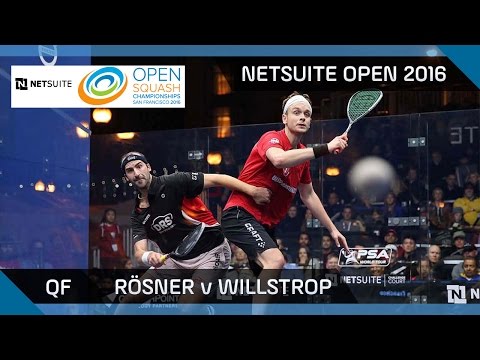 Squash: Rösner v Willstrop - NetSuite Open 2016 - QF Highlights
