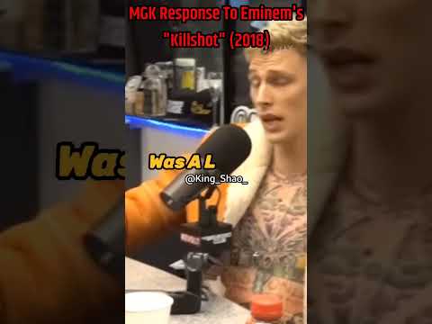MGK Response To Eminem's Kill Shot #mgk #machinegunkelly #eminem #rap #hiphop #rapshorts #rapmusic