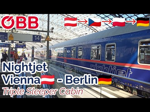 Vienna to Berlin by ÖBB Nightjet Triple Sleeper Cabin