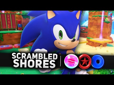 Sonic Dream Team - Scrambled Shores (Launch 100% Guide) (All Red Star Rings/Blue Coins)