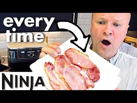 Perfect BACON in the AIR FRYER! Ninja Foodi Dual Zone recipe...