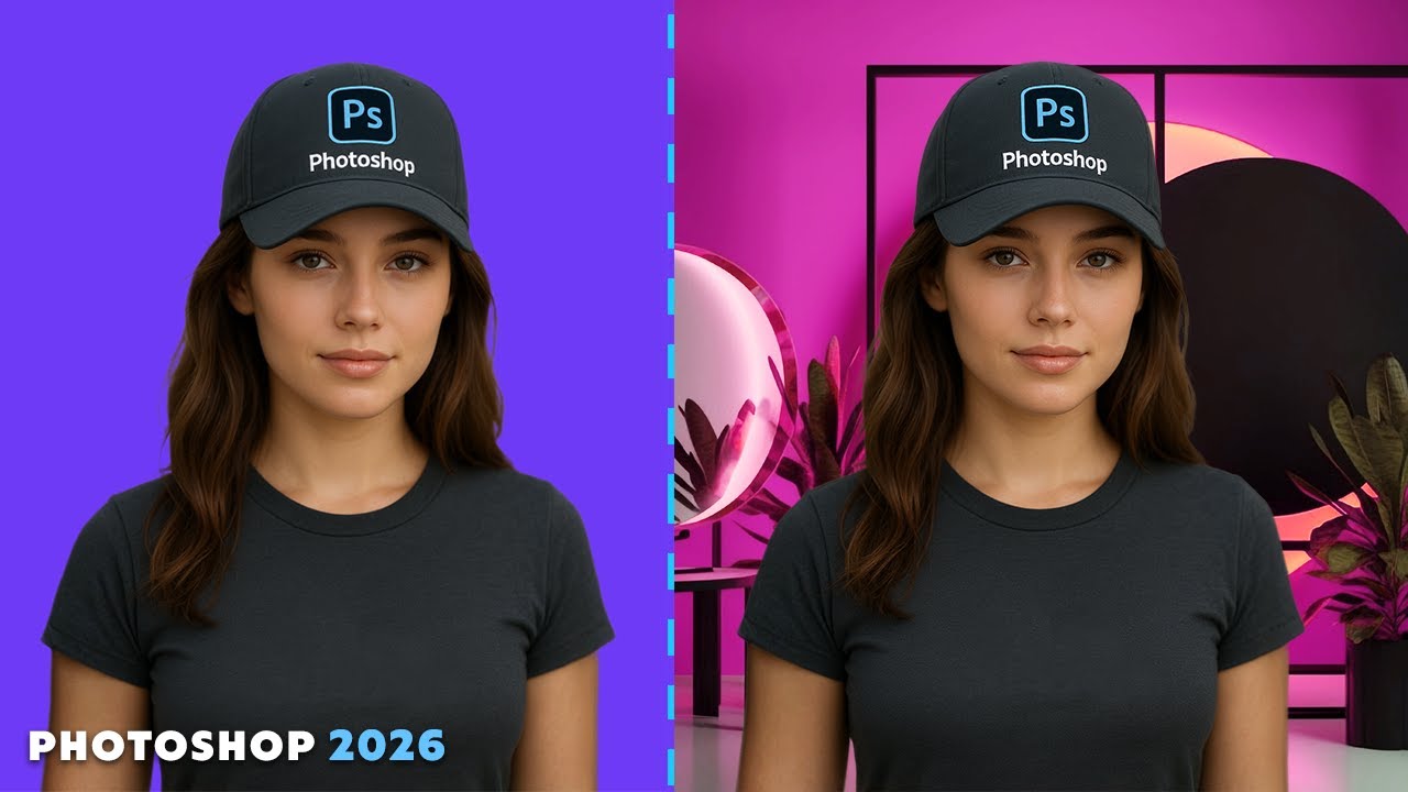 How to add background to image in Photoshop
