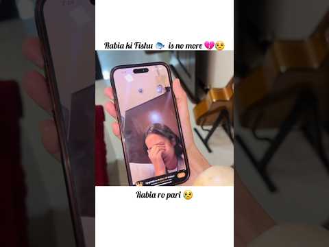 Rabia ki fishu is no more 😥💔 | #sistrology #rabiafaisal #trending #viral #foryou