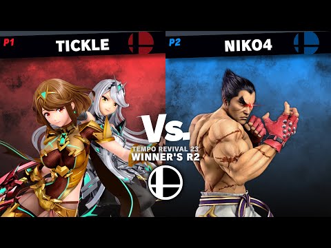 Tempo Revival 23 - Tickle (Pyra Mythra) Vs. Niko4 (Kazuya) - WR2 - Smash Ultimate