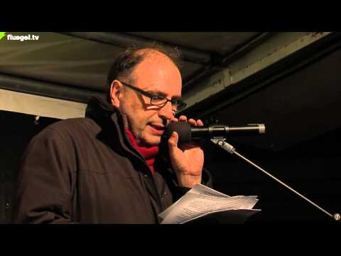 211. Montags-Demo gegen Stuttgart 21, 24.02.2014: Jürgen Hugger, Parkschützer