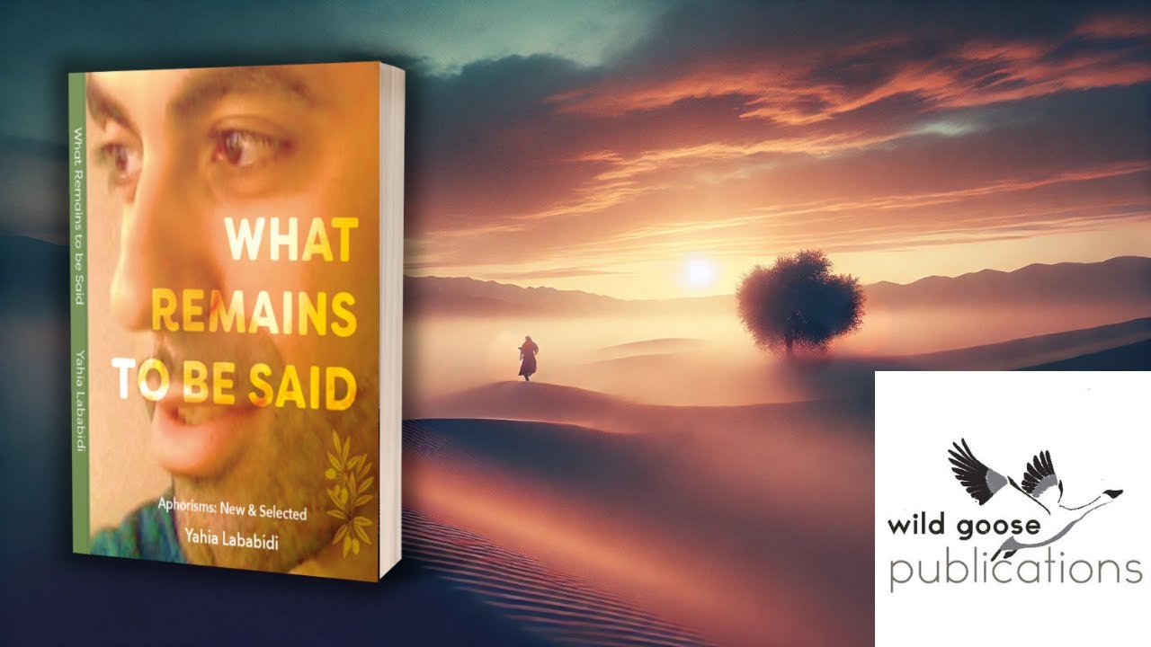 WHAT REMAINS TO BE SAID: New & Selected Aphorisms by Yahia Lababidi (Wild Goose Publications, 2025)