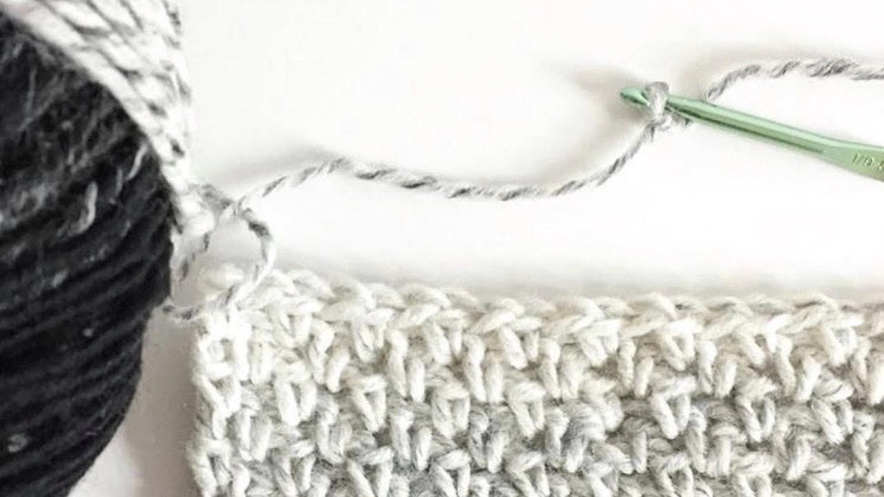 How to Crochet the Moss Stitch (Linen Stitch)