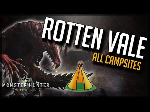 How To Find All Rotten Vale Camps - Monster Hunter World - Guide