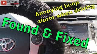 Fixed the Not the seat belt buzzer noise Toyota car door open beep Chime