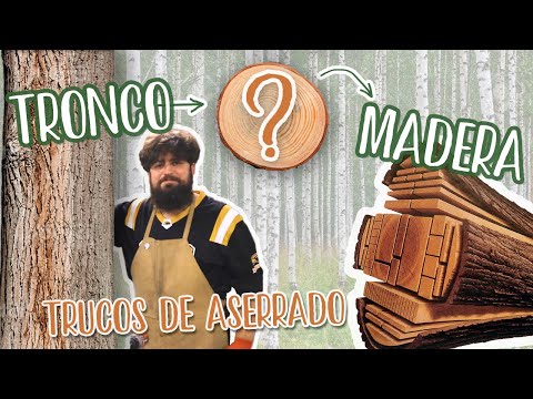 POR ESTO SE RAJA la madera. Cómo ASERRAR troncos para hacer TABLAS BIEN