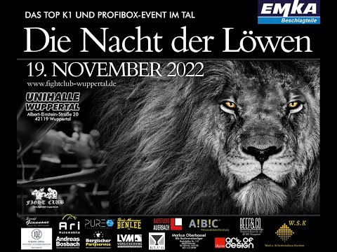 Fight Club Wuppertal: Die Nacht der Löwen 19.11.2022 Maximilian Schnell vs. Ismail Altintas