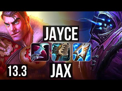 JAYCE vs JAX (TOP) | 9/1/4, 1.0M mastery, Godlike, 300+ games | KR Grandmaster | 13.3