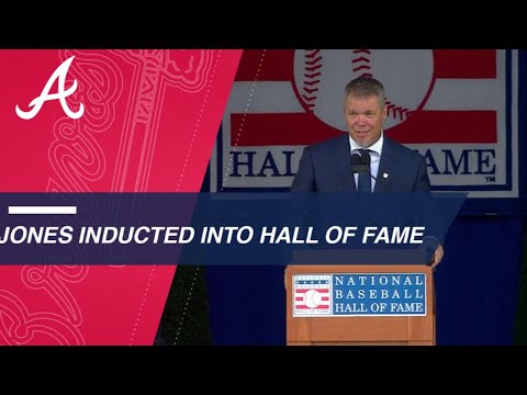 Chipper Jones inducted into the Baseball Hall of Fame
