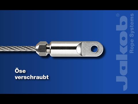Jakob Rope Systems A1 Self Assembly | Screwed eye end