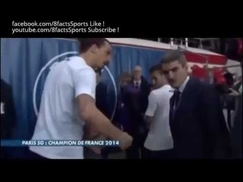 Zlatan Ibrahimovic angry after journalist hits his kid