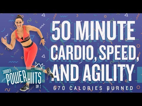 50 Minute Cardio Speed and Agility HIIT Workout 🔥Burn 670 Calories!* 🔥Sydney Cummings