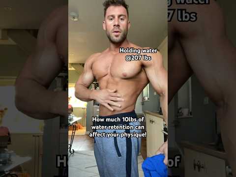 Crazy difference 10lbs of water retention Before/After